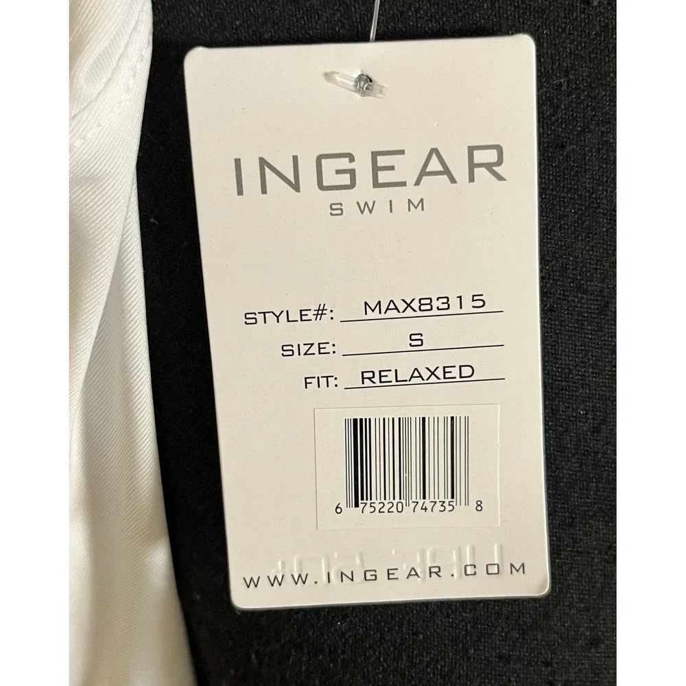 Ingear Swim Shirt Cover Up Womens Small White Hooded Coco Cay‎ Bahamas UPF 50+